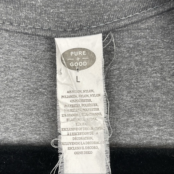 ANTHROPOLOGIE Pure + Good Gray Athletic Ruffle Jacket - Picture 5 of 6